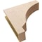 Ekena Millwork 7"W x 28"D x 28"H Thin Moab Rough Cedar Woodgrain TimberThane Corbel, Primed Tan CORUR07X28X28MOARCPR - alternate 5